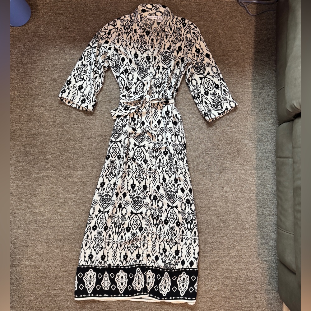 Sincerely Jules Monochrome Patterned Dress